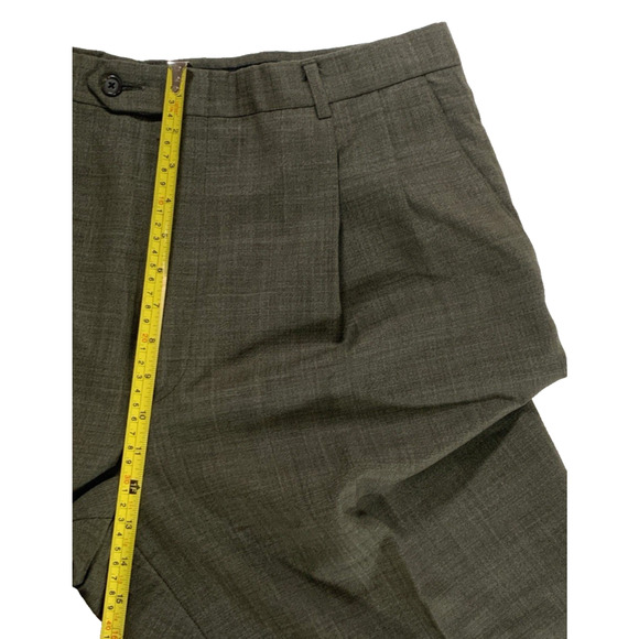 HART SCHAFFNER MARX Made in USA Subtle Plaid Suit in Everyday Brown Size 44 R - Picture 10 of 15